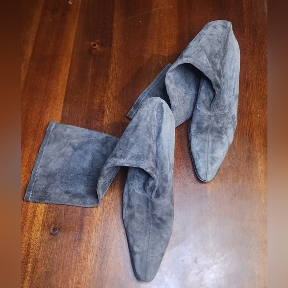 Stephane Kelian Gray Suede Women's Heeled‎ Sock Boots Sz 10 - Picture 3 of 7